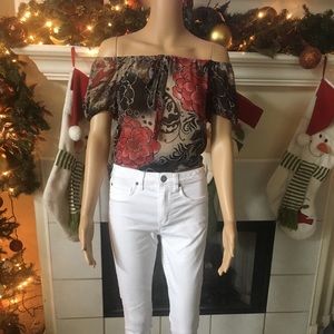 Off the shoulder blouse